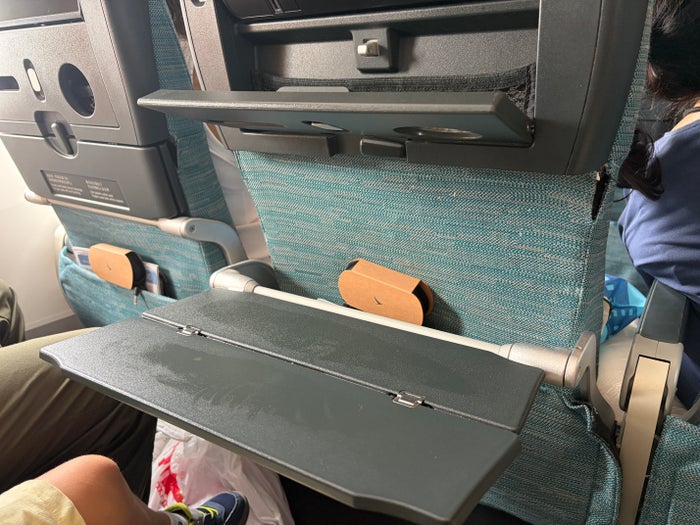 Cathay Pacific A350 tray table