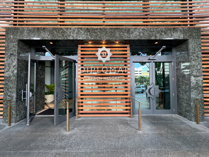 Diplomat Beach Resort front entrance