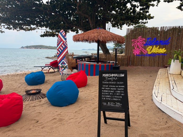 Hyatt Regency Koh Samui marshmallow toasting Hyatt Regency Koh Samui marshmallow toasting