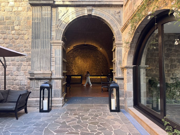 JW Marriott El Convento Cusco Peru Lobby Entrance Archway JW Marriott El Convento Cusco Peru Lobby Entrance Archway