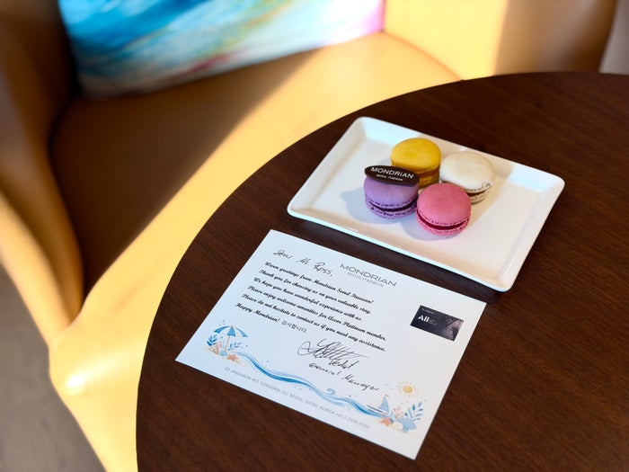 Mondrian Seoul Itaewan welcome amenity