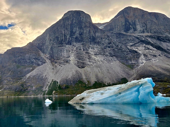 Nuuk Greenland Iceberg and Mountain