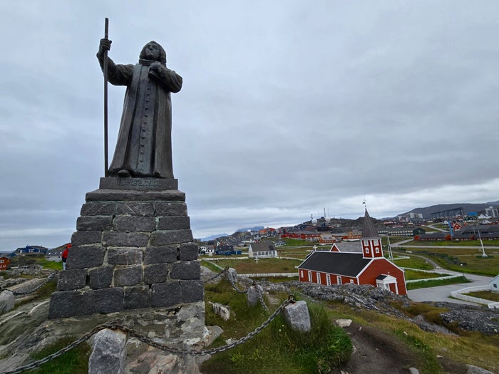 Nuuk Greenland Statue of Hans Egede