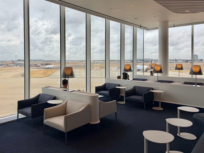 Air France Lounge London Heathrow LHR seating views