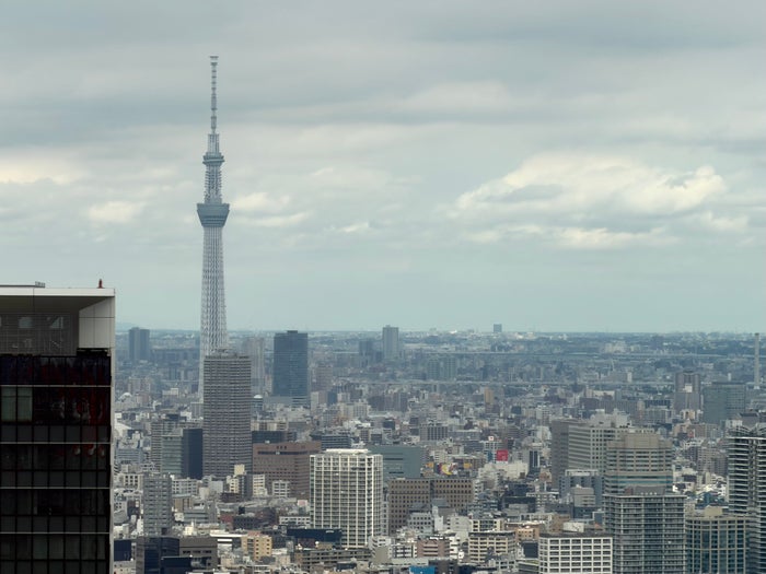 Fairmont Tokyo Gold Lounge Tokyo Skytree view
