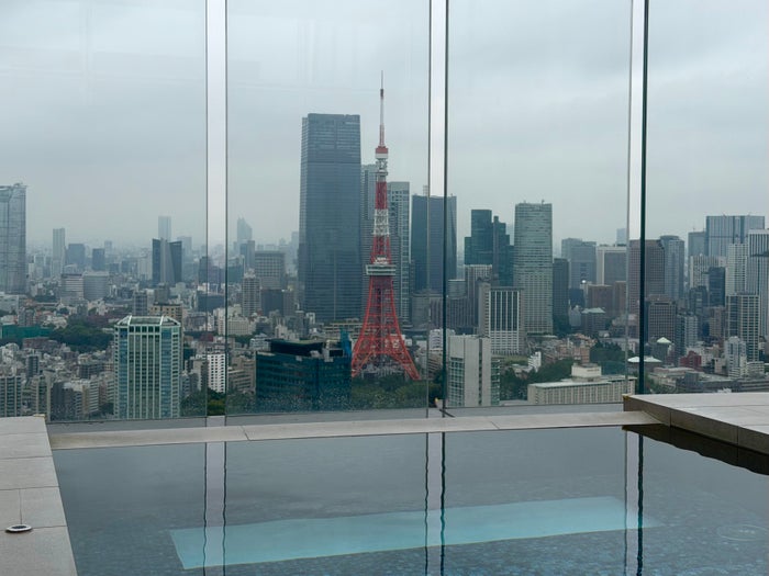 Fairmont Tokyo outside pool view