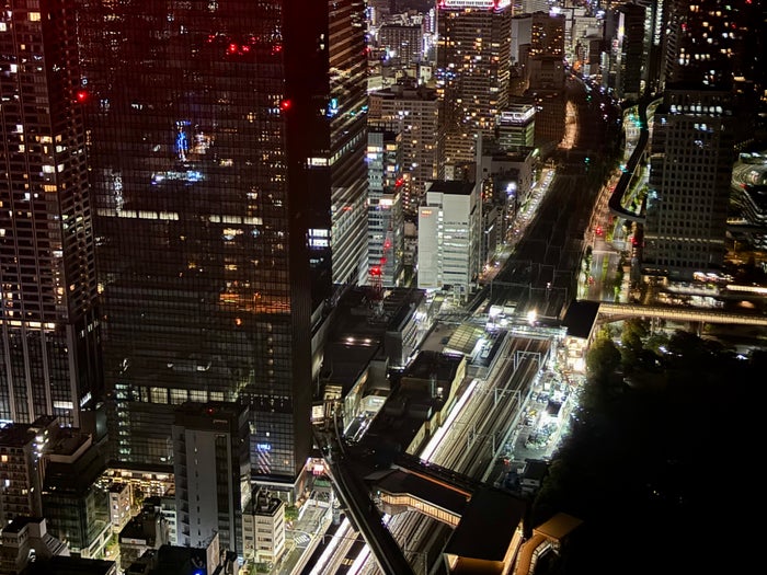 Fairmont Tokyo view of Hamamatsucho Station