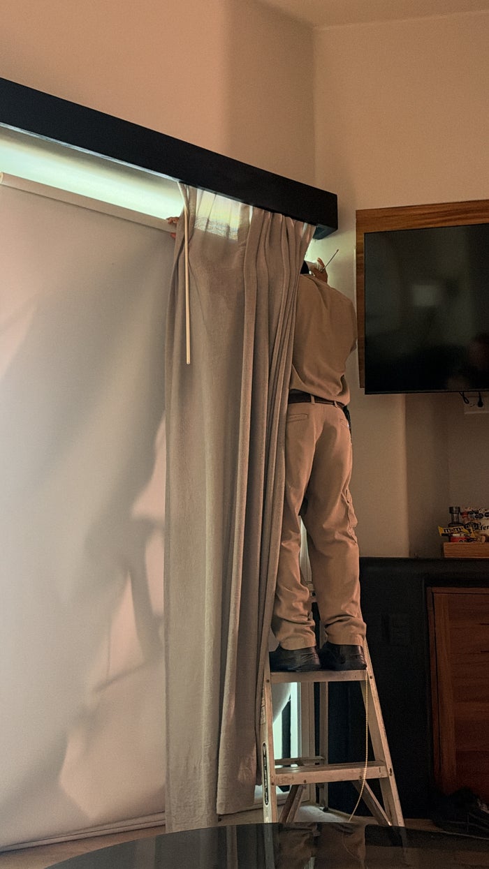 Hyatt Thompson Zihuatanejo Mexico Maintenance Fixing Curtains